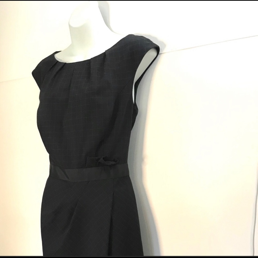 Classiques Entier Wool Sleeveless Checkered Dress